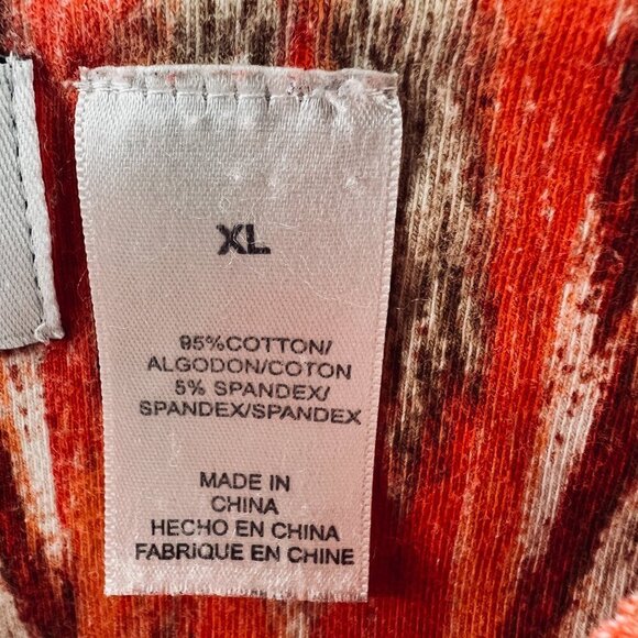 Alfred Dunner Womens Top Extra Large Orange Short Sleeve Pullover Shirt Stretch - Picture 6 of 10
